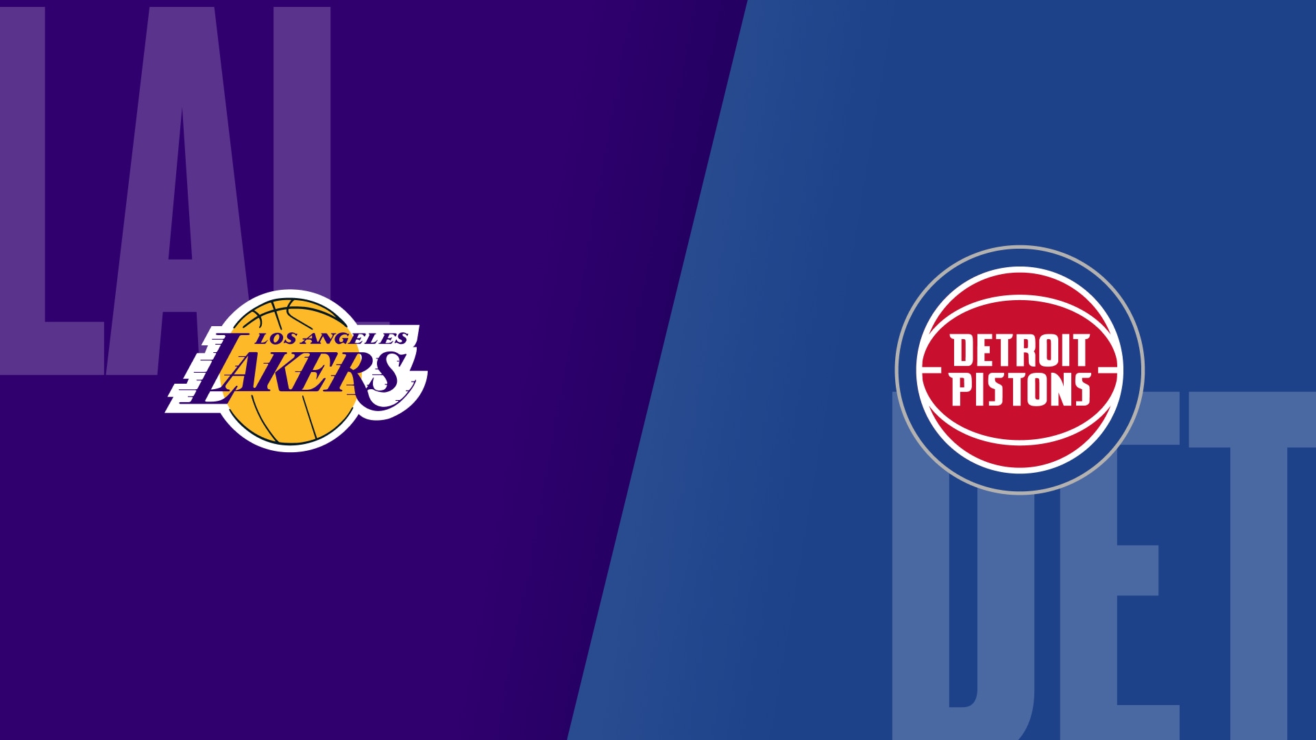 Lakers @ Pistons