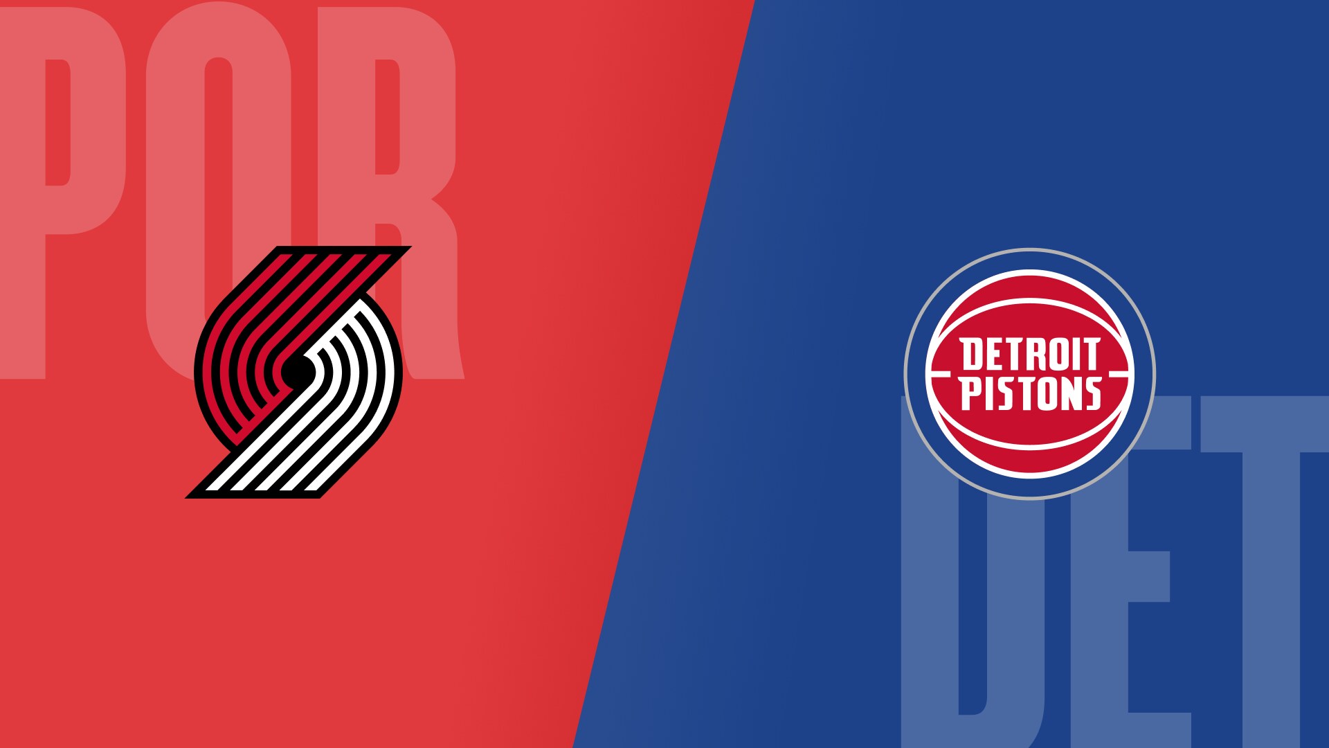 Trail Blazers @ Pistons