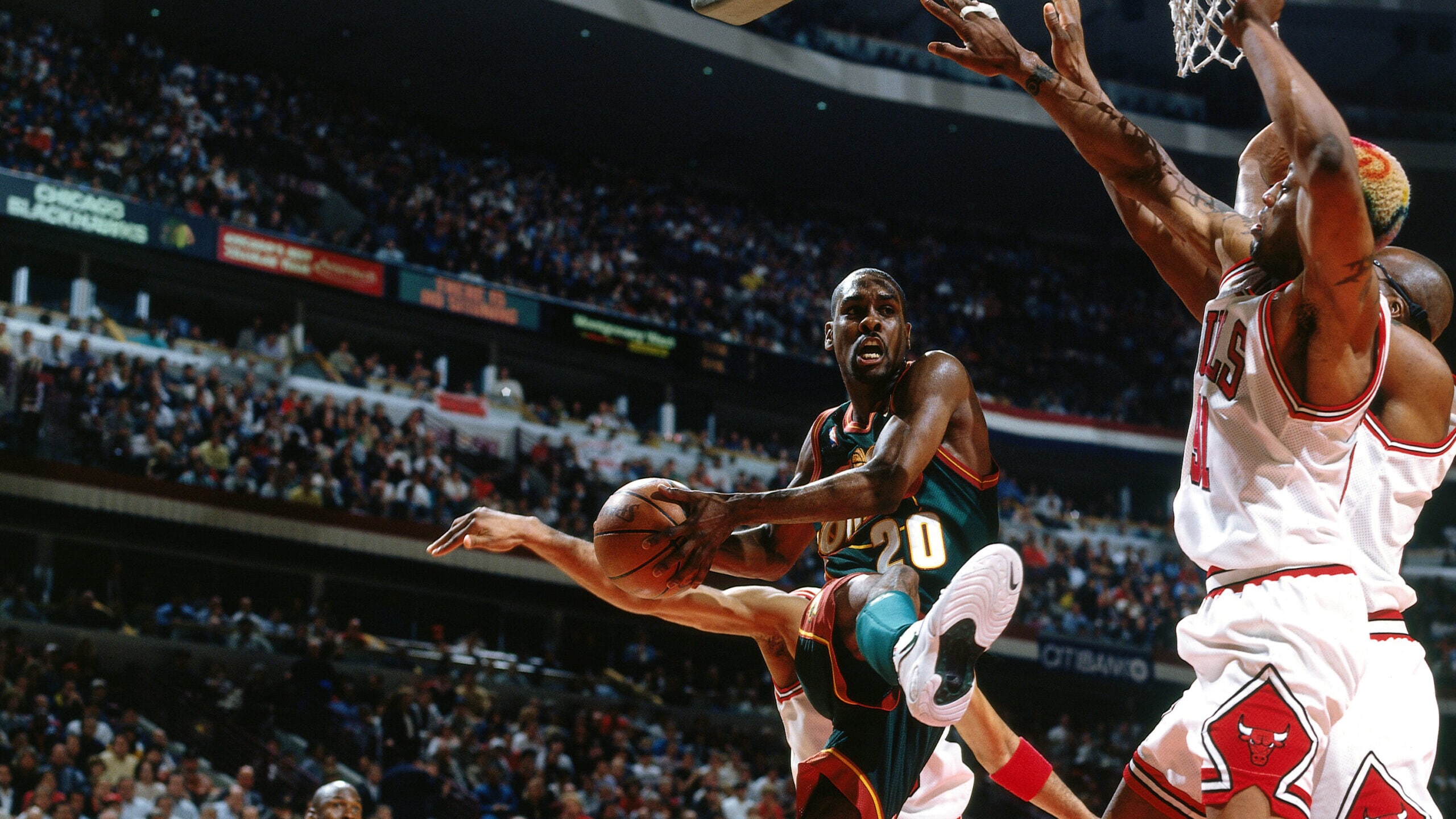 Shawn Kemp, Gary Payton watch Shawn Kemp Jr. play Gary Payton II