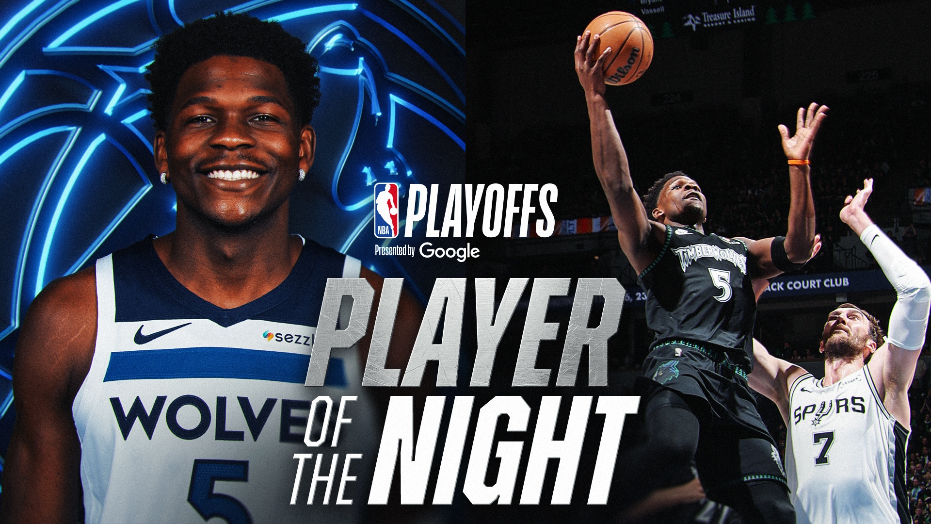 Player of the Night - Anthony Edwards - May 10